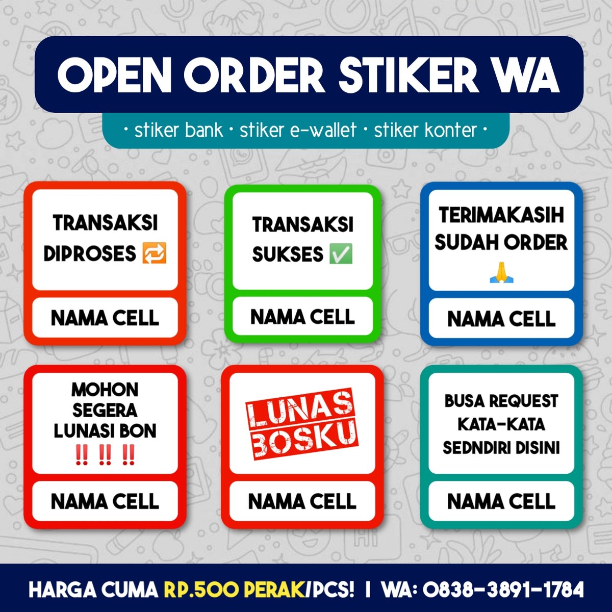 Image for Stiker kata-kata konter