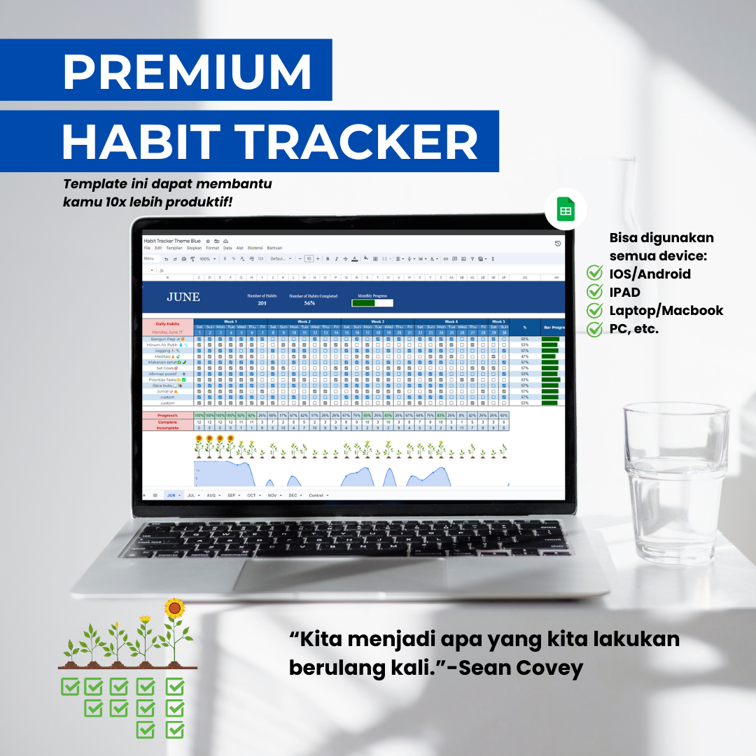 image for PREMIUM HABIT TRACKER 🔵✅  button
