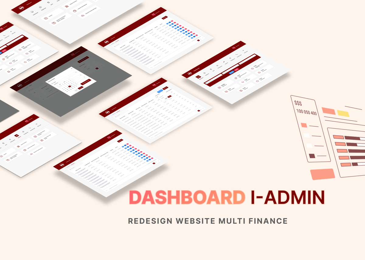 image for Dashboard I-Admin: Redesign Website Multi Finance by a Real Project button