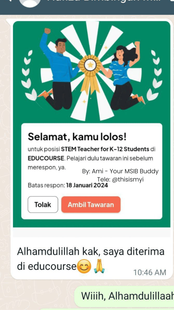 Image for Testimoni Bimbingan MSIB Batch 6