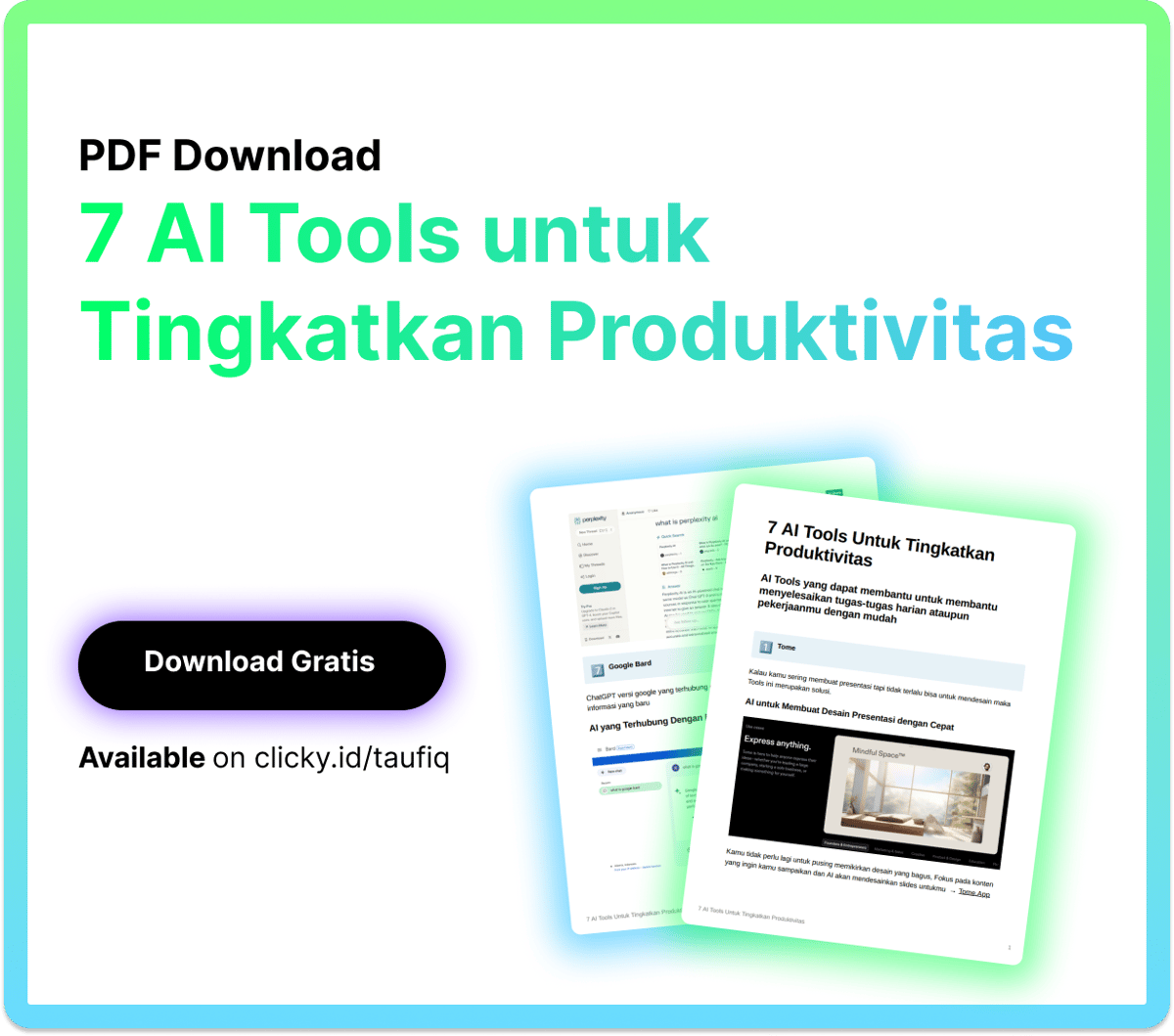 image for 7 AI Tools untuk Tingkatkan Produktivitas button