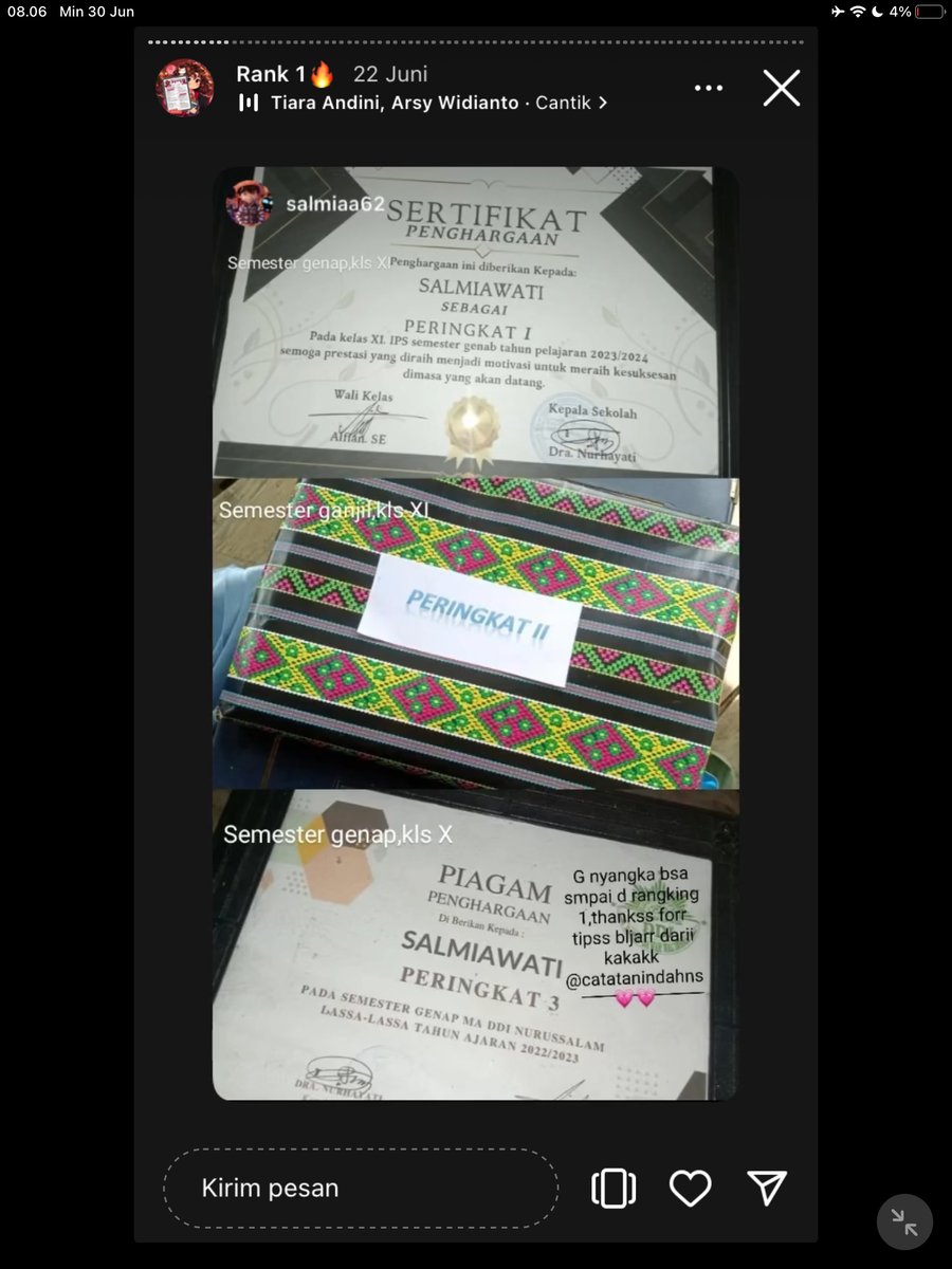Image for FOTO KORBAN KECANDUAN BELAJAR PAKE "CATATAN INDAH" (GESER GAMBAR/CEK HIGHLIGHT IG CATATANINDAHNS BAGIAN "RANK 1"