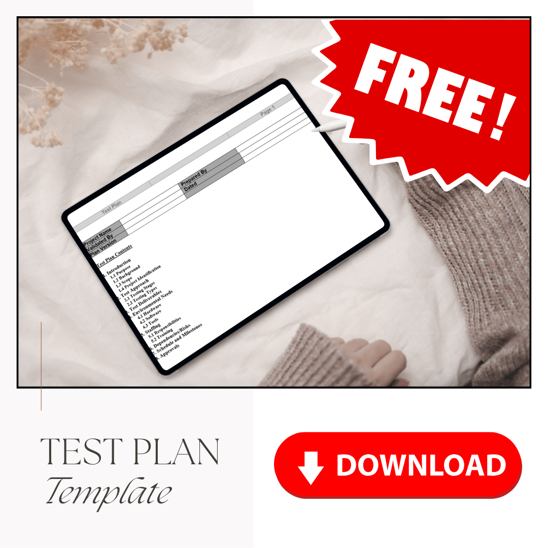 image for FREE Template | Test Plan | Quality Assurance button