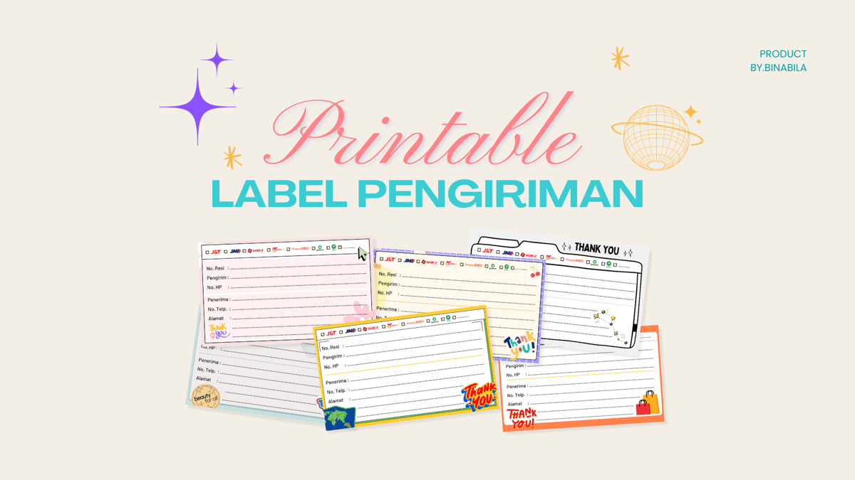 image for Printable Label Pengiriman button