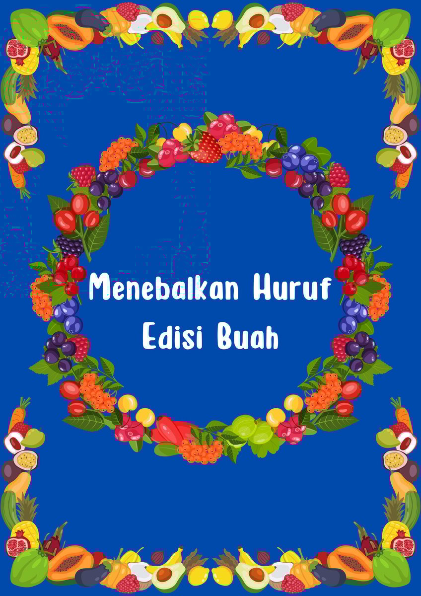 image for [Worksheet] PAUD - Menebalkan Huruf - Edisi Buah button
