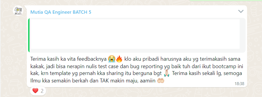 Testimonial Student yang Pakai Template ini ✅