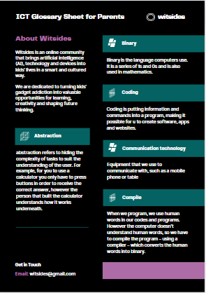 image for [FREE] ICT Glossary Sheet for Parents button