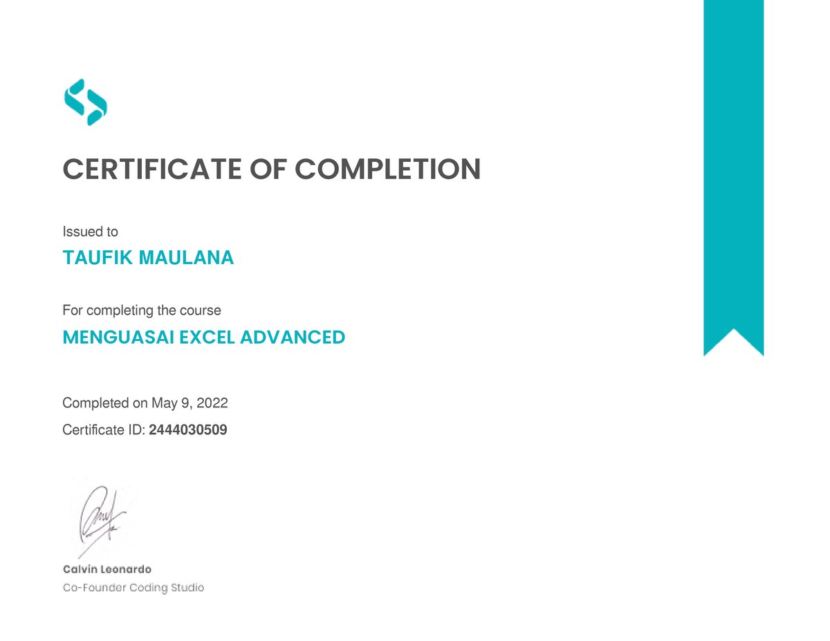 Image for Our Sertification