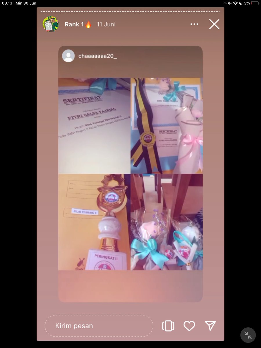 Image for FOTO KORBAN KECANDUAN BELAJAR PAKE "CATATAN INDAH" (GESER GAMBAR/CEK HIGHLIGHT IG CATATANINDAHNS BAGIAN "RANK 1"