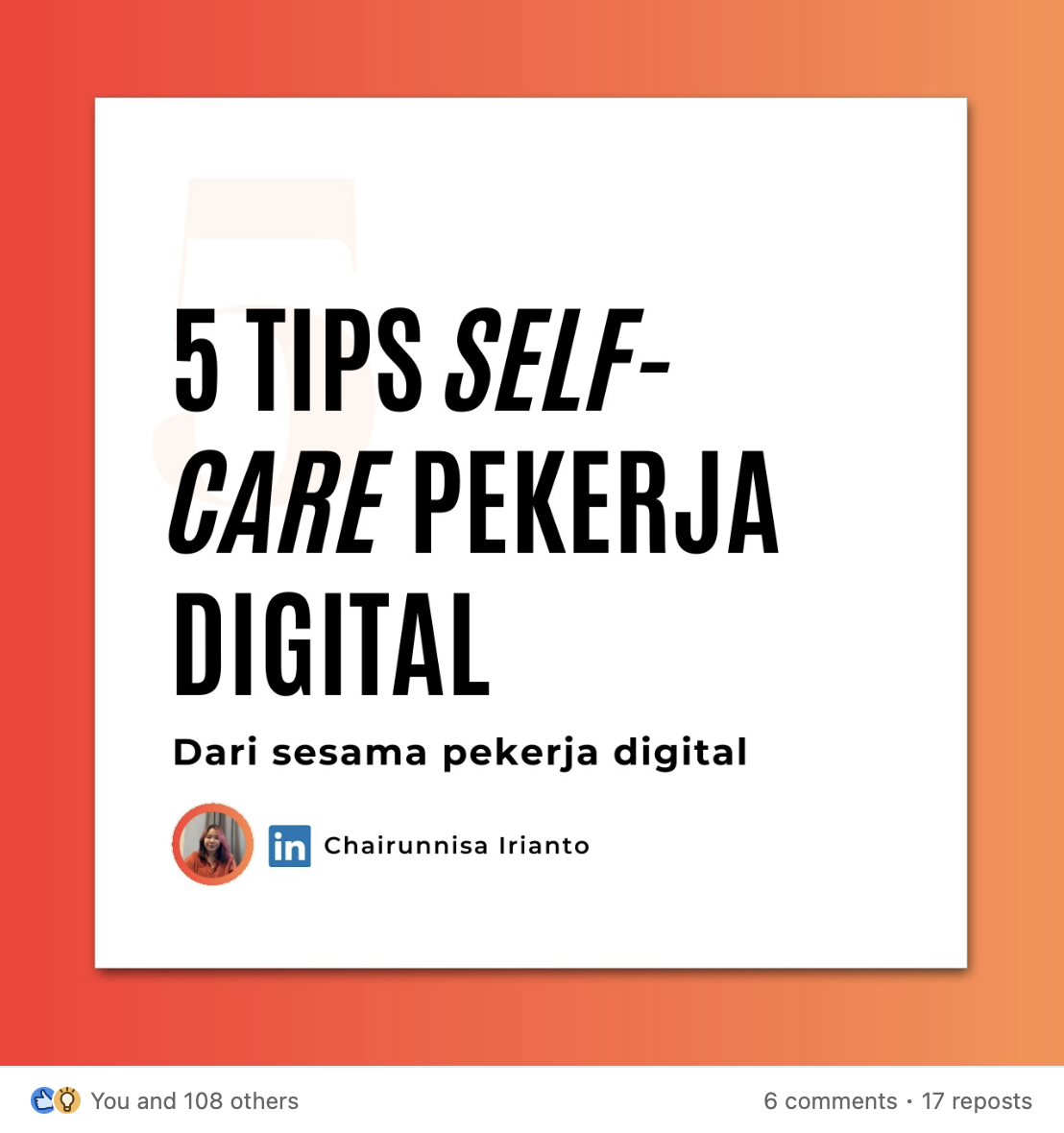 image for Linkedin Post button