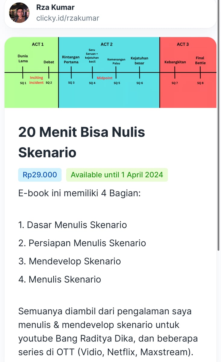 image for 20 Menit Bisa Nulis Skenario! button
