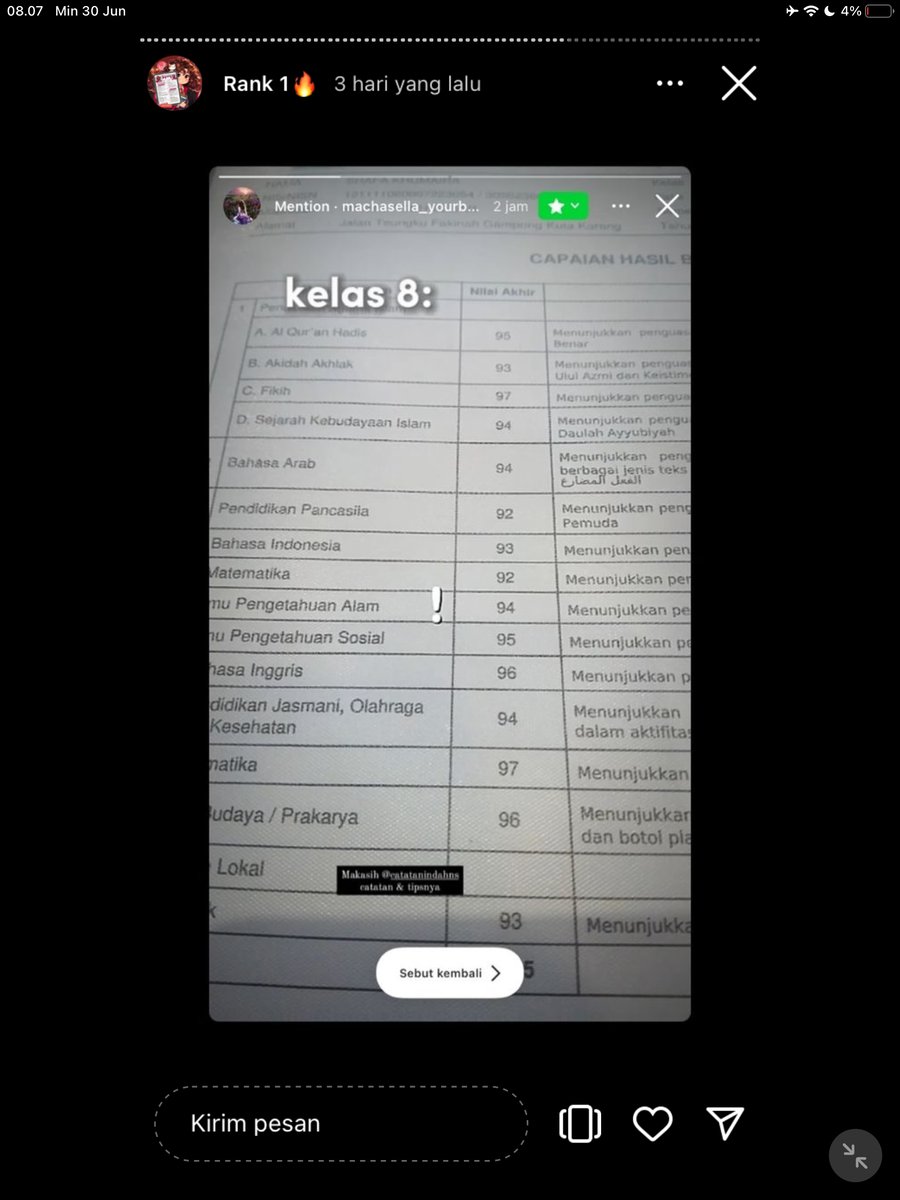 Image for FOTO KORBAN KECANDUAN BELAJAR PAKE "CATATAN INDAH" (GESER GAMBAR/CEK HIGHLIGHT IG CATATANINDAHNS BAGIAN "RANK 1"