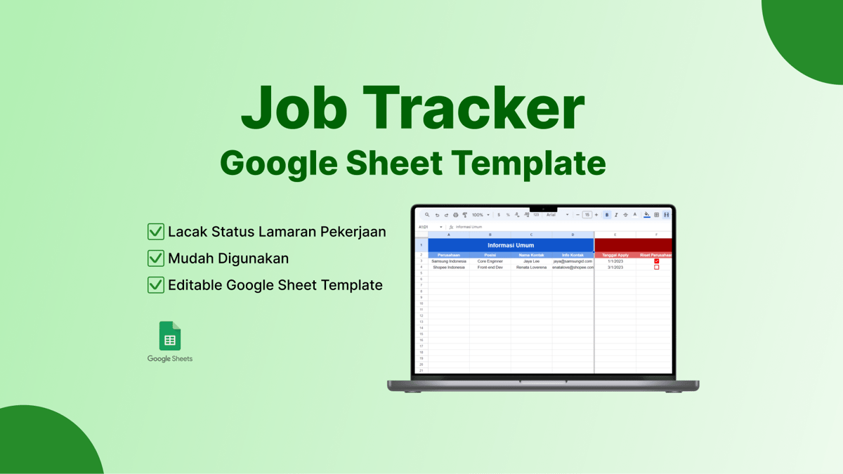 image for [FREE] Template Job Tracker button
