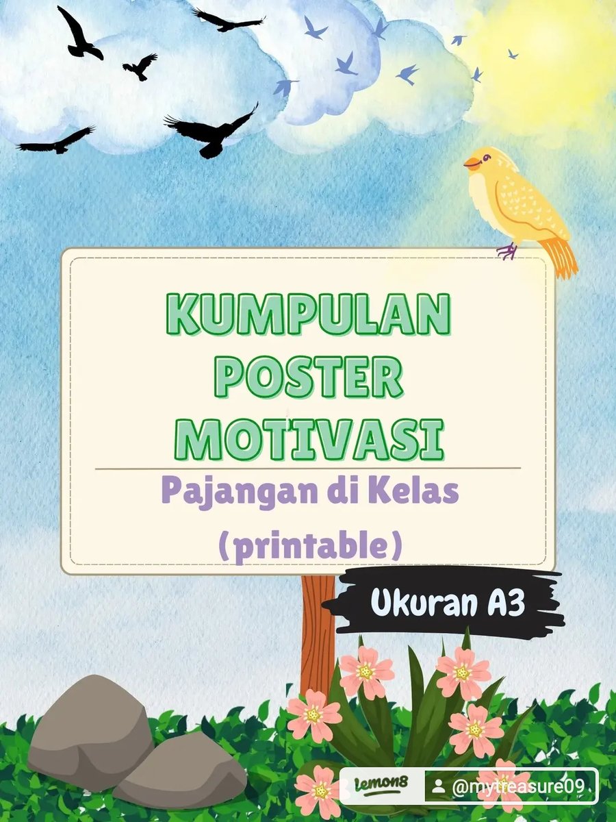 Image 0 for Contoh Printable Poster Motivasi Pajangan di Kelas 