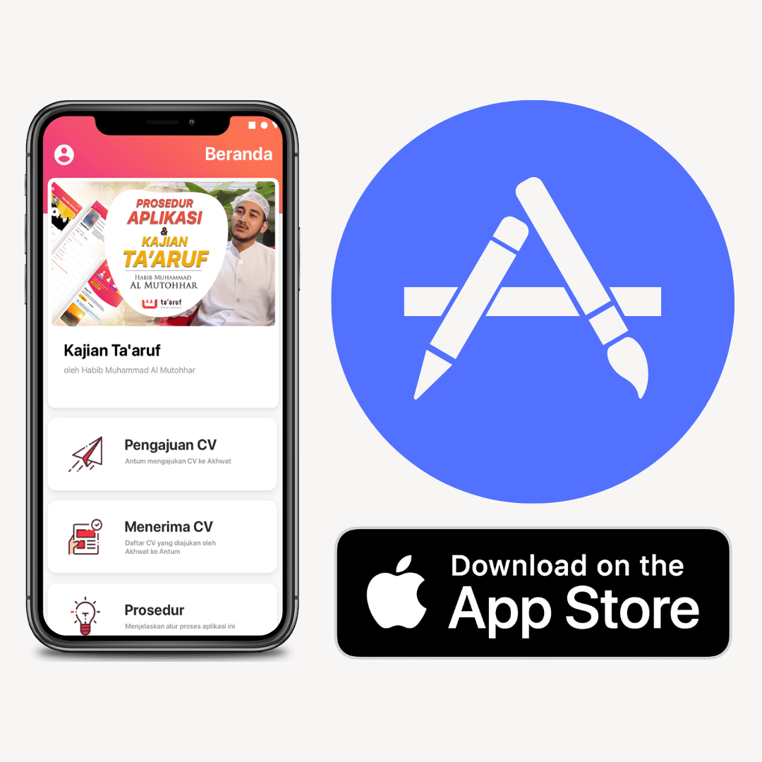 image for Daftar Ta'aruf Gratis iOS button