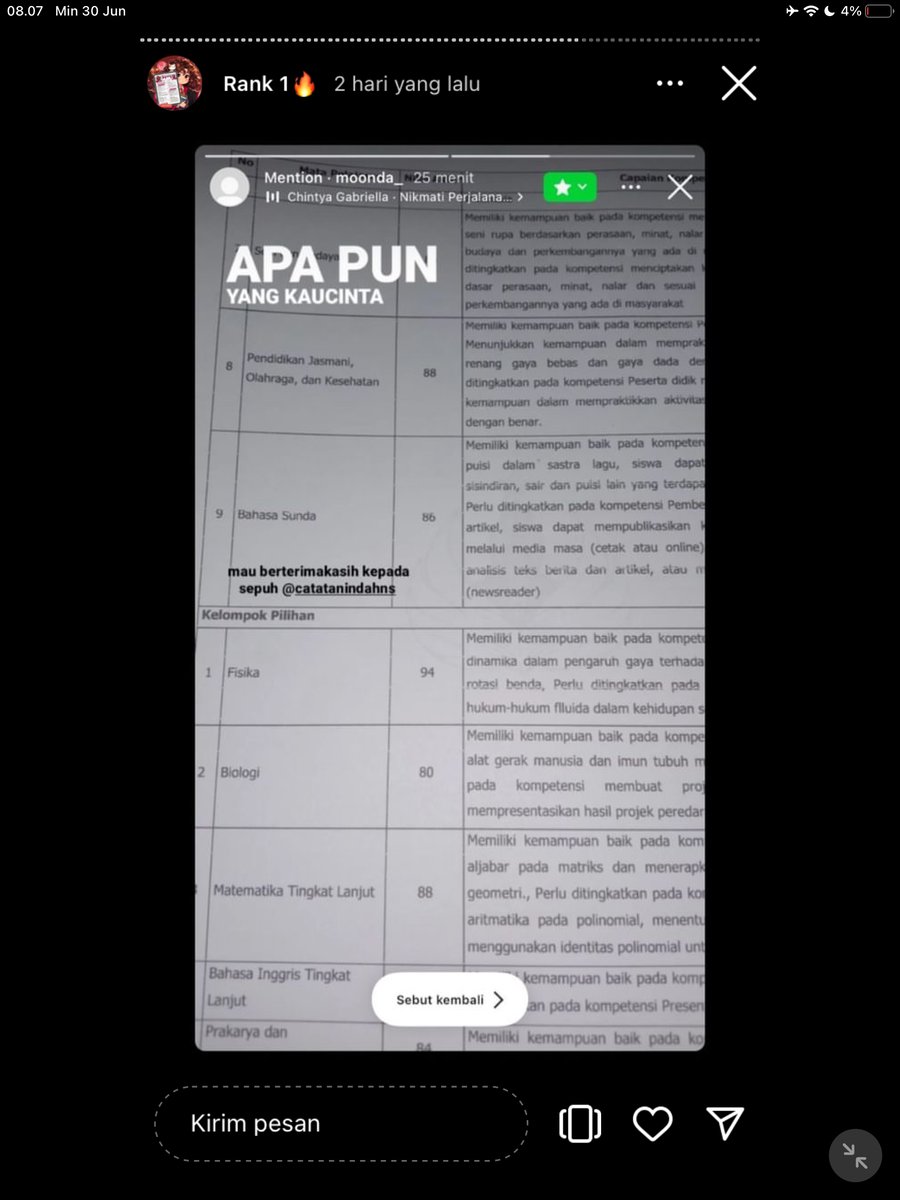Image for FOTO KORBAN KECANDUAN BELAJAR PAKE "CATATAN INDAH" (GESER GAMBAR/CEK HIGHLIGHT IG CATATANINDAHNS BAGIAN "RANK 1"