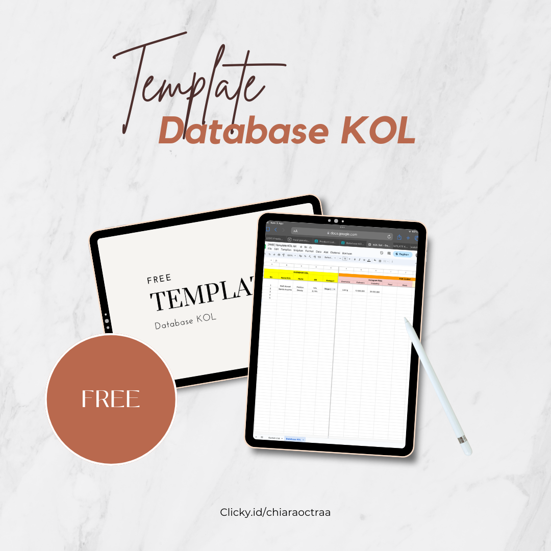 image for [FREE] Template Database KOL button