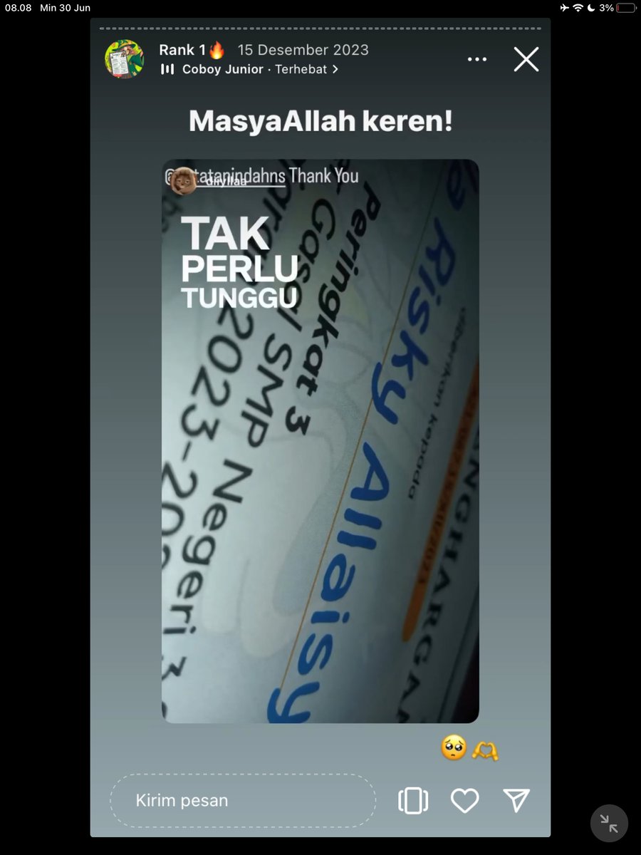 Image for FOTO KORBAN KECANDUAN BELAJAR PAKE "CATATAN INDAH" (GESER GAMBAR/CEK HIGHLIGHT IG CATATANINDAHNS BAGIAN "RANK 1"
