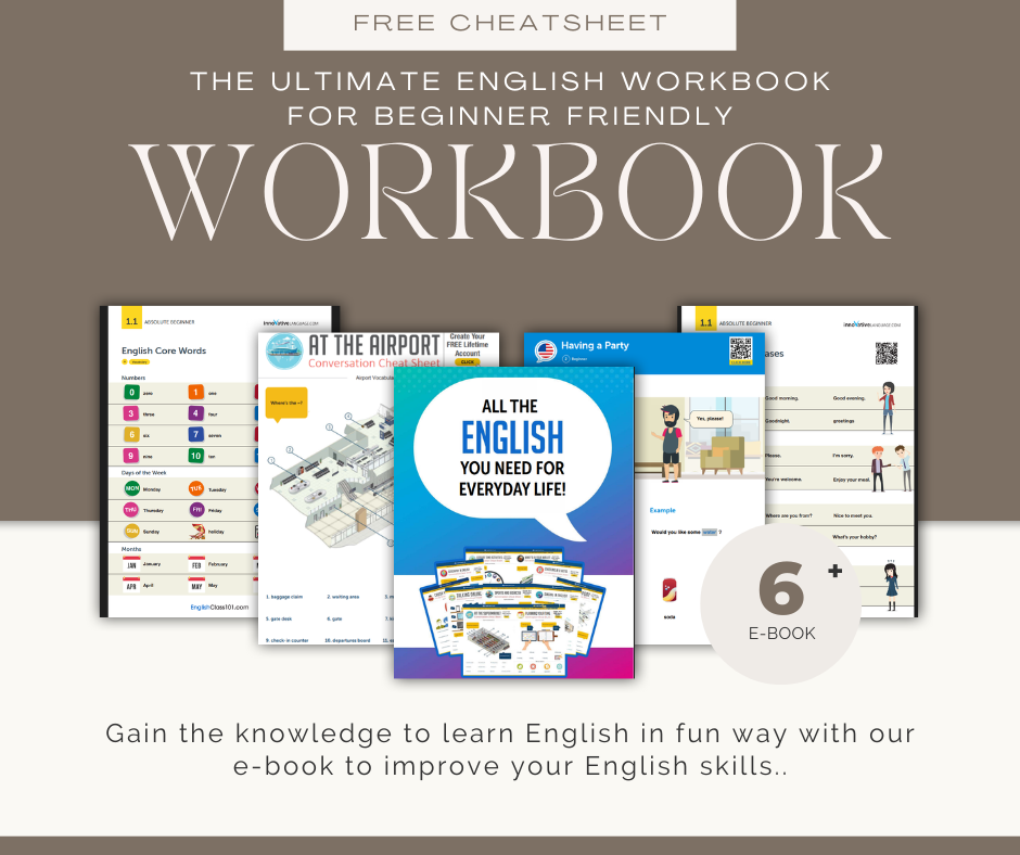 image for Easy English Workbook for Beginner Friendly button