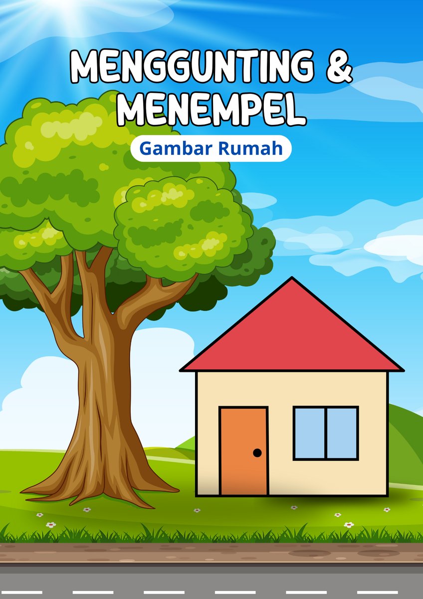image for Menggunting dan Menempel Gambar Rumah button