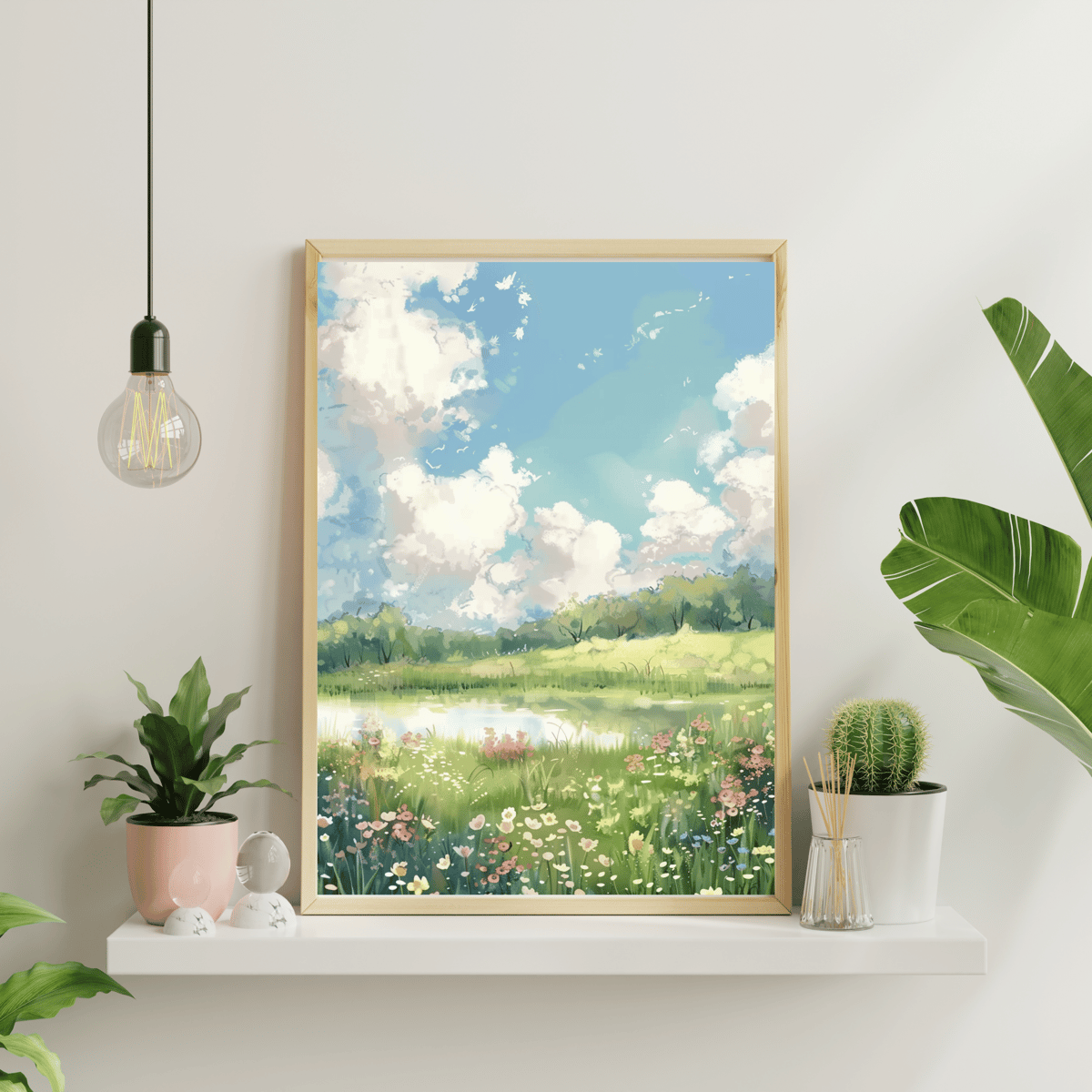 Image for Digital produk A lake in the distance (Instant Download)