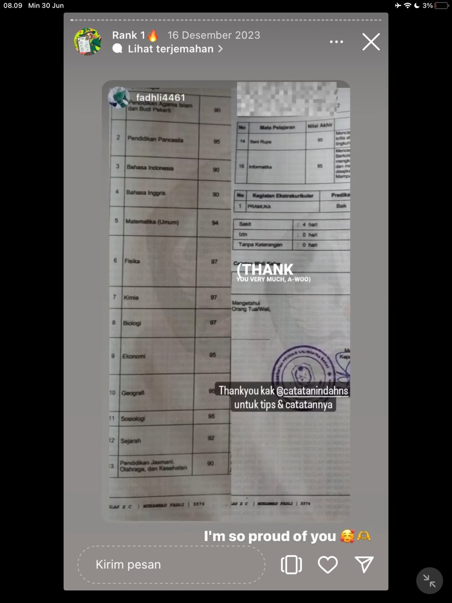 Image for FOTO KORBAN KECANDUAN BELAJAR PAKE "CATATAN INDAH" (GESER GAMBAR/CEK HIGHLIGHT IG CATATANINDAHNS BAGIAN "RANK 1"
