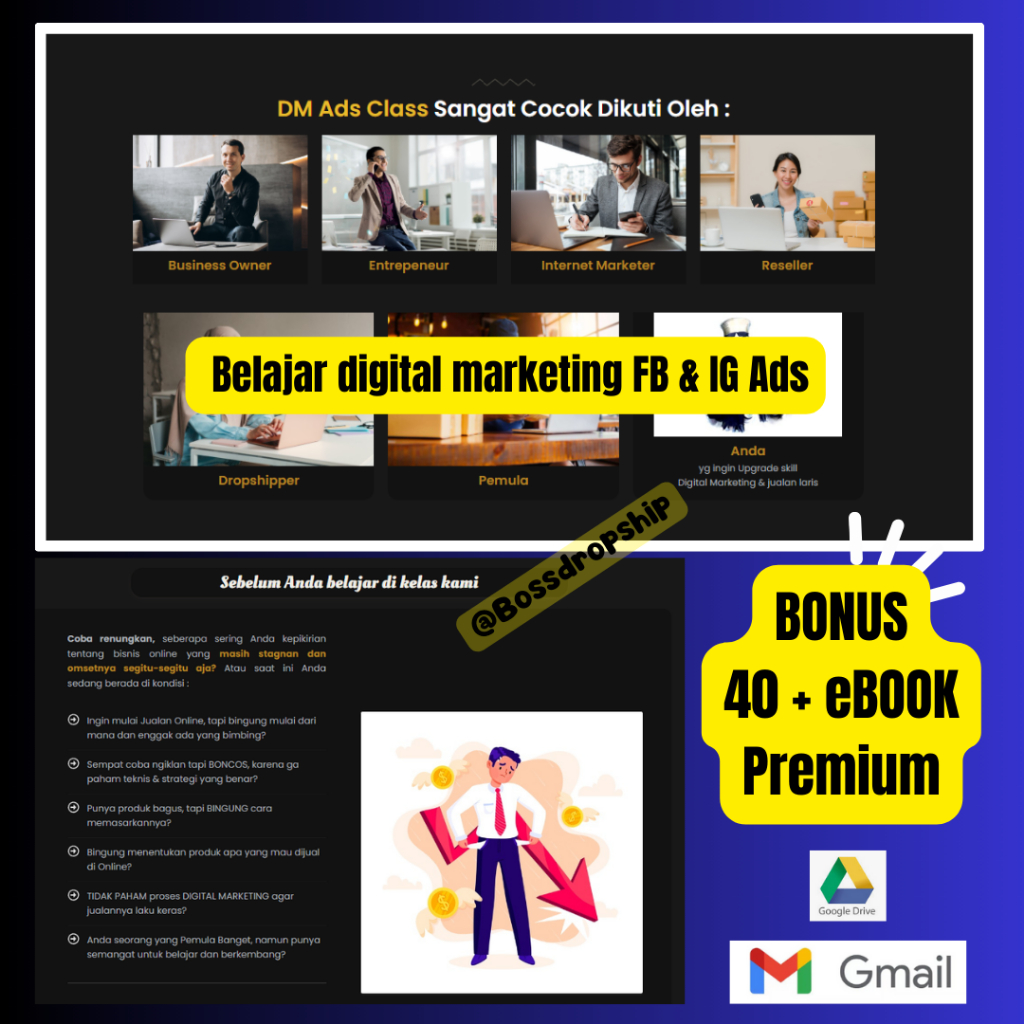 image for Video Materi Belajar Iklan digital marketing FBads dan IgAds button
