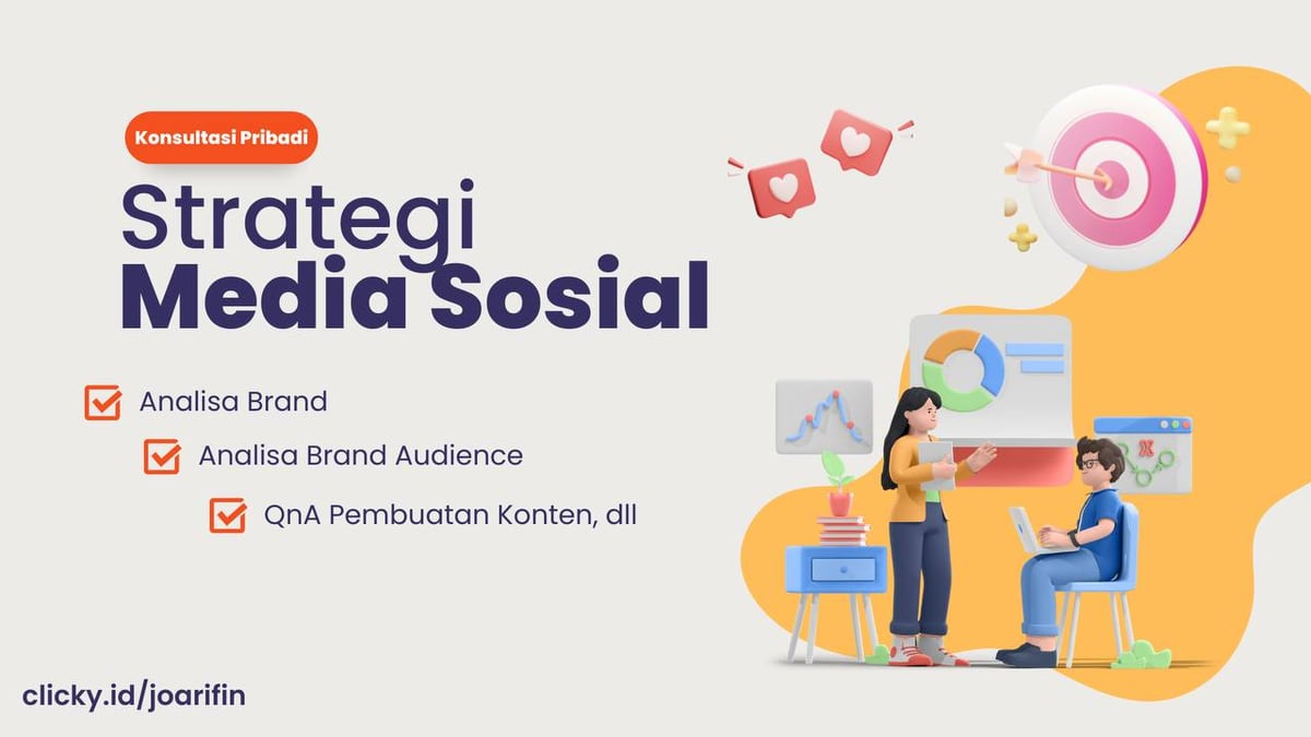 image for Konsultasi pribadi manajemen dan strategi media sosial button