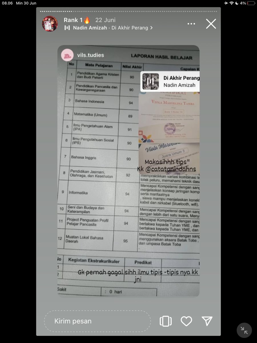 Image for FOTO KORBAN KECANDUAN BELAJAR PAKE "CATATAN INDAH" (GESER GAMBAR/CEK HIGHLIGHT IG CATATANINDAHNS BAGIAN "RANK 1"