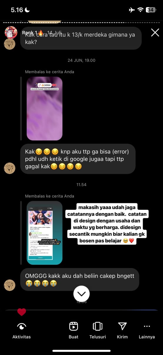 Image for "CATATAN INDAH" TERBUKTI BERDAMPAK (GESER GAMBAR)
