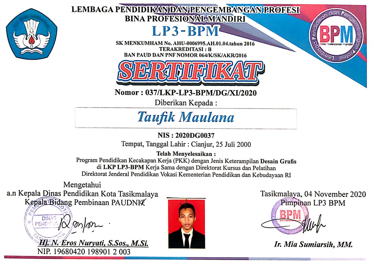 Image for Our Sertification