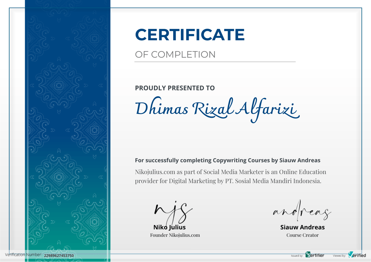 Image for Certification