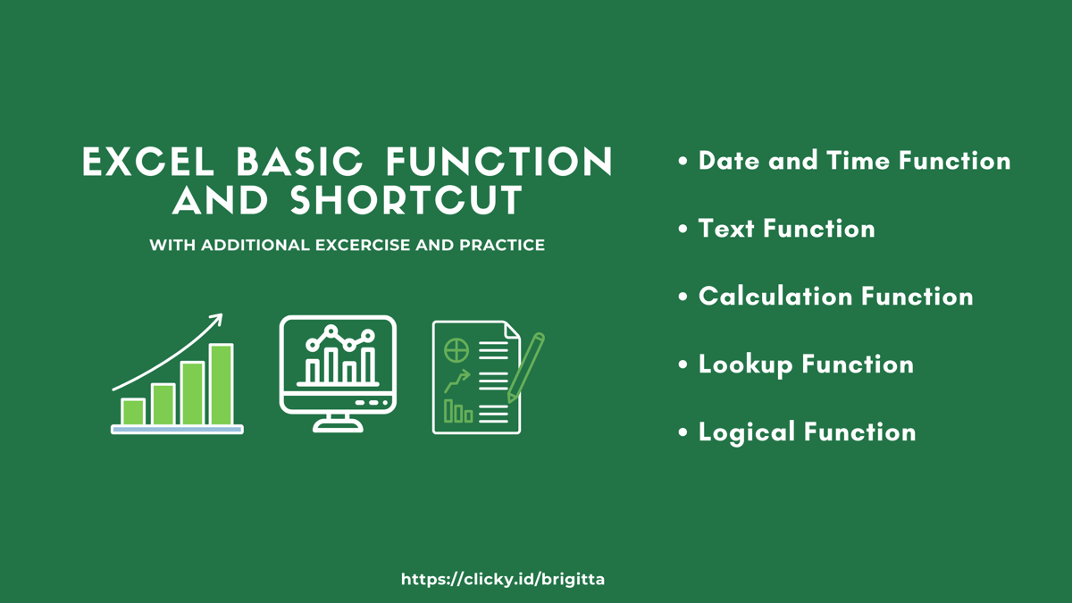 image for Excel Basic Function and Shortcut button