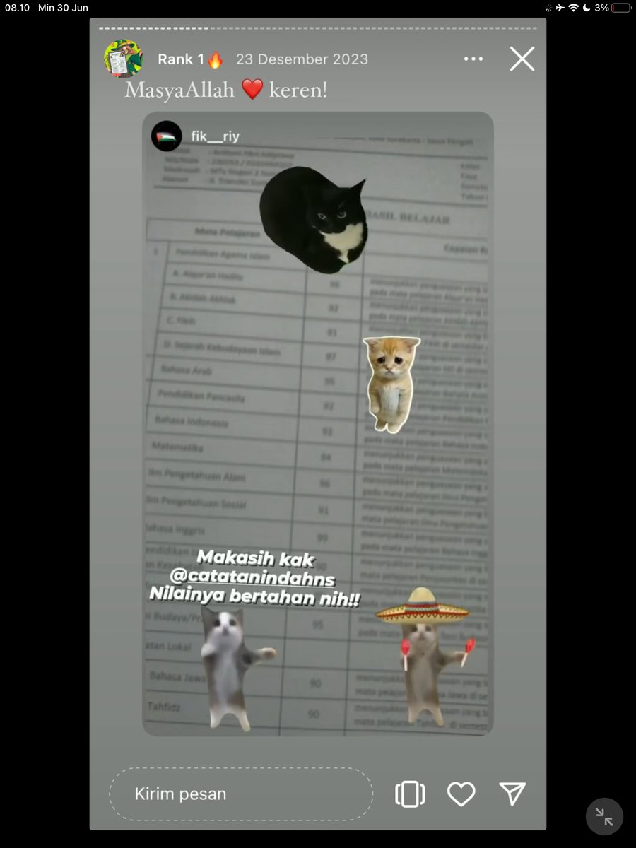 Image for FOTO KORBAN KECANDUAN BELAJAR PAKE "CATATAN INDAH" (GESER GAMBAR/CEK HIGHLIGHT IG CATATANINDAHNS BAGIAN "RANK 1"
