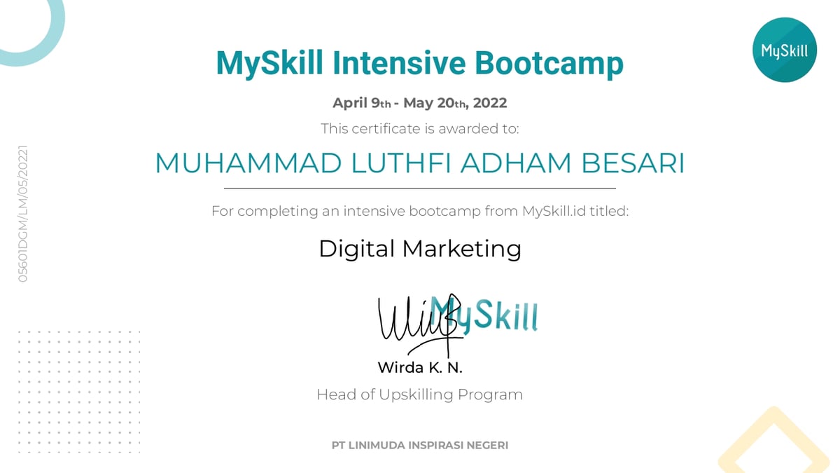 Image for Pelatihan & Bootcamp yang pernah saya ikuti