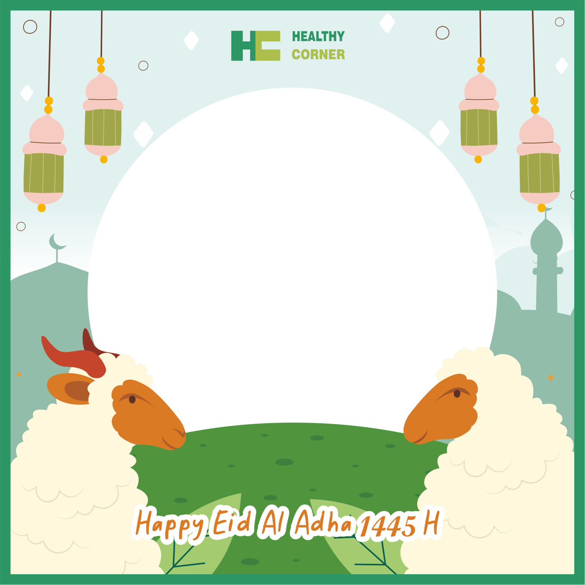 Preview Twibbon Happy EId Al Adha
