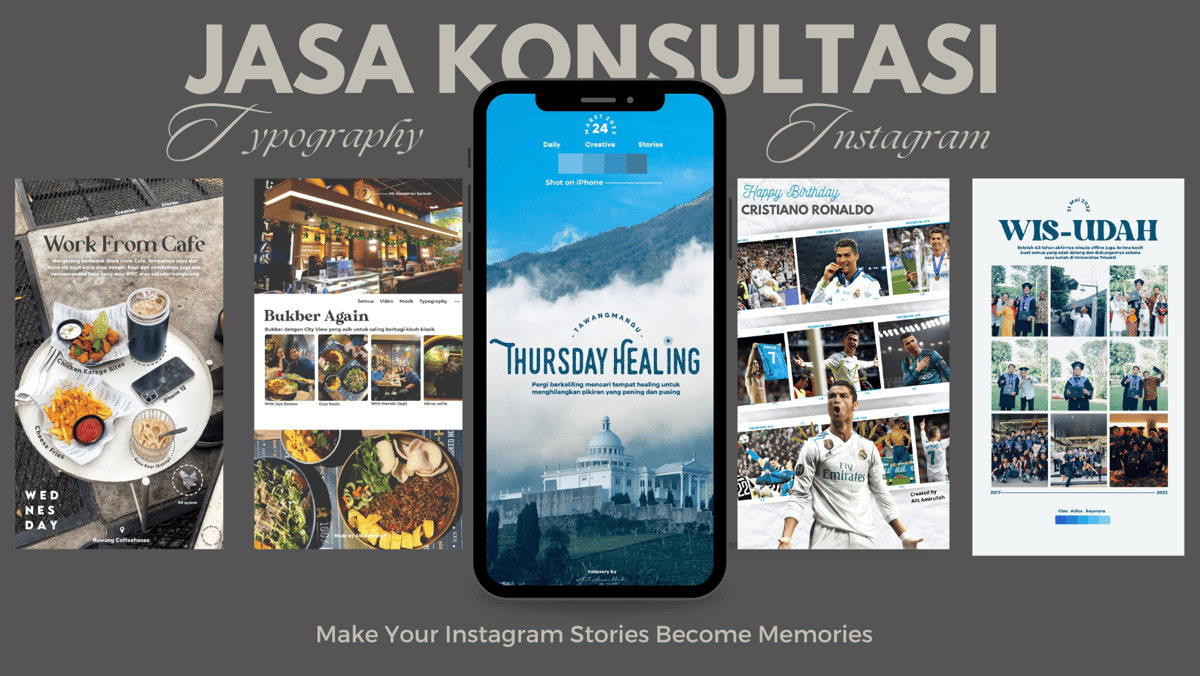 image for Jasa Bikin Design Typography Instagram Stories (Mode Hemat) button