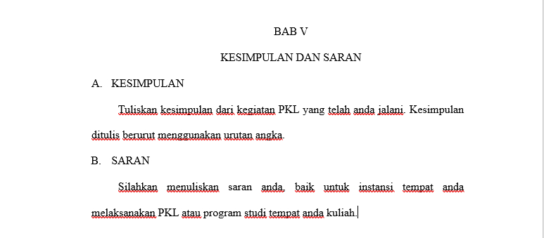 Image 3 for Preview lanjutan untuk Template Laporan PKL
