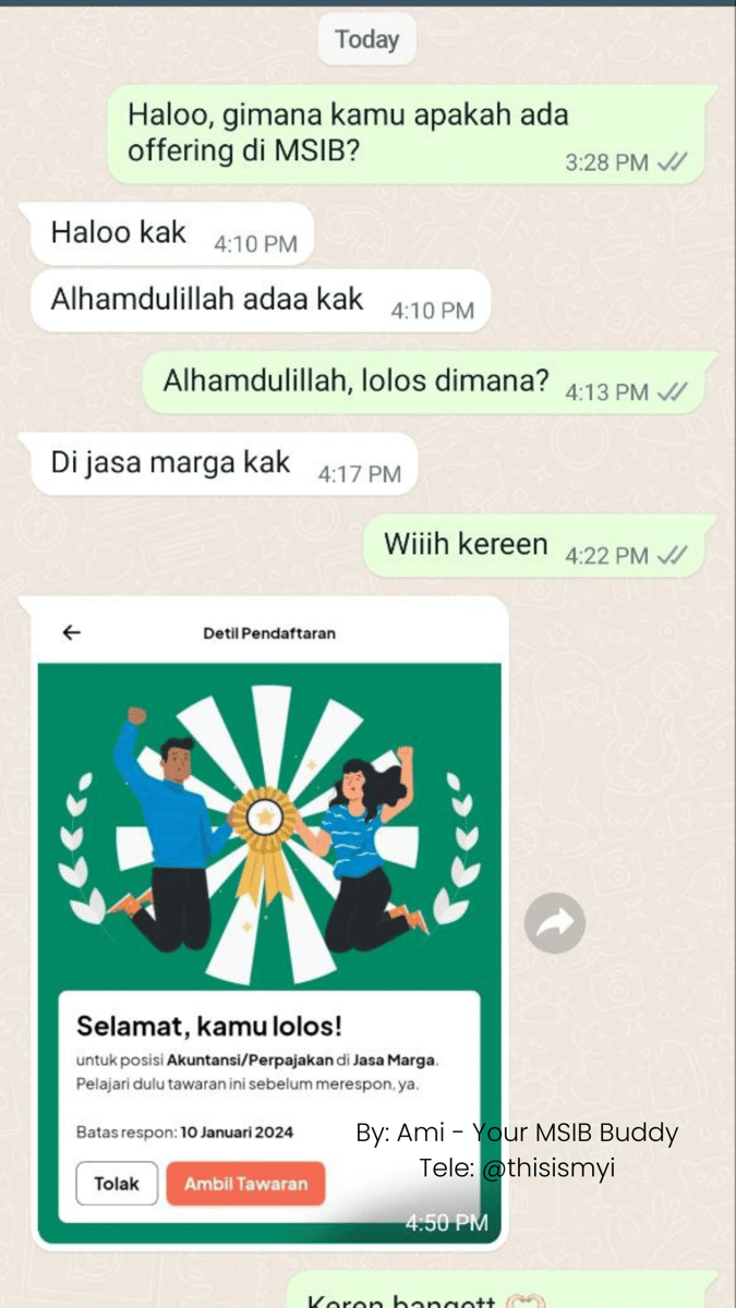 Image for Testimoni Bimbingan MSIB Batch 6