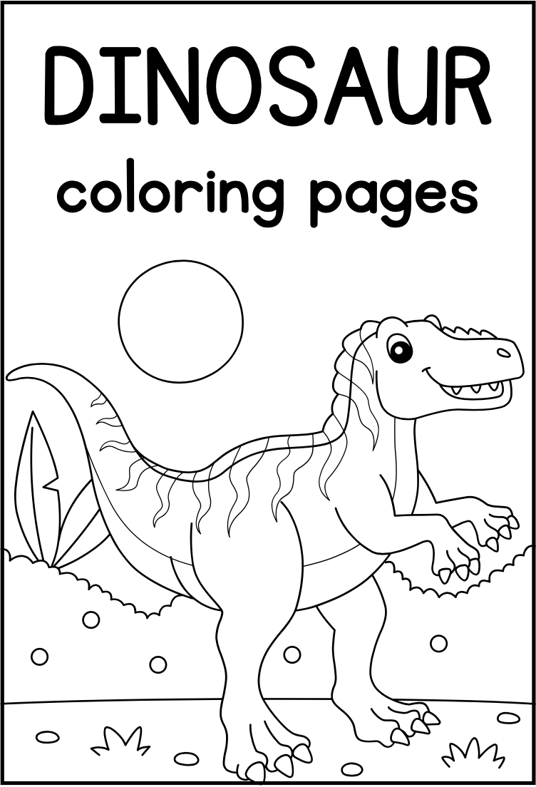 image for [GET] 28 Printable Coloring Page Dinosaurus button