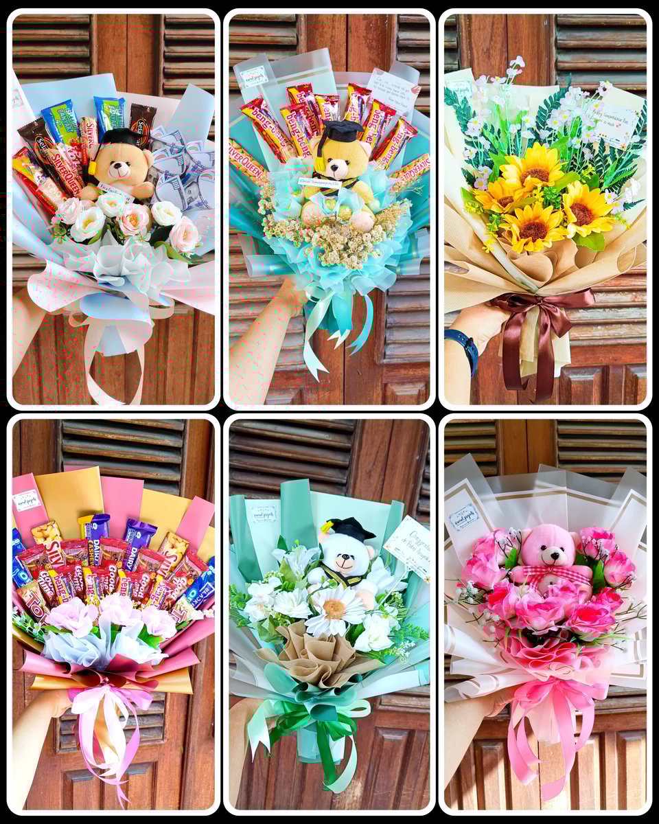 image for Graduation Bouquet and Artificial Flower button