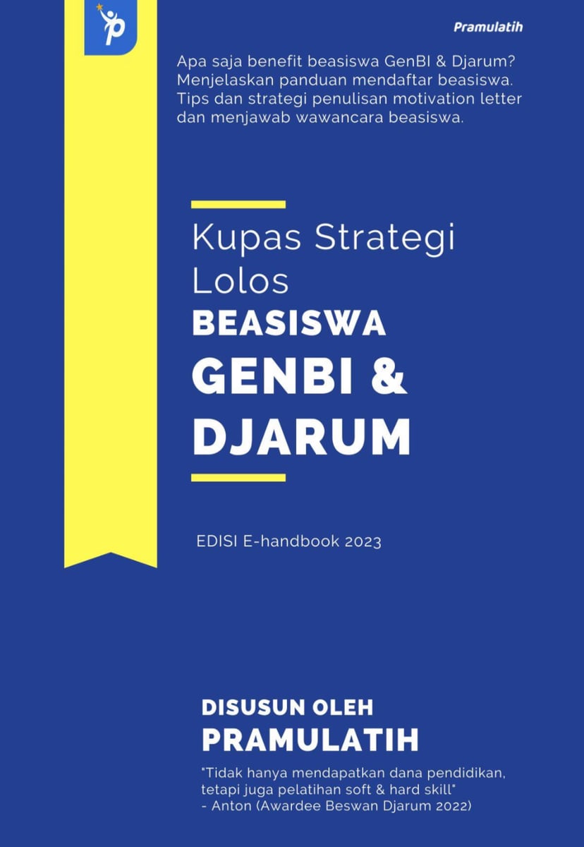 image for E-Book Strategi Lolos Beasiswa GENBI & DJARUM button