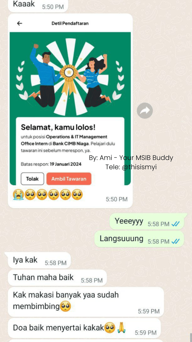 Image for Testimoni Bimbingan MSIB Batch 6