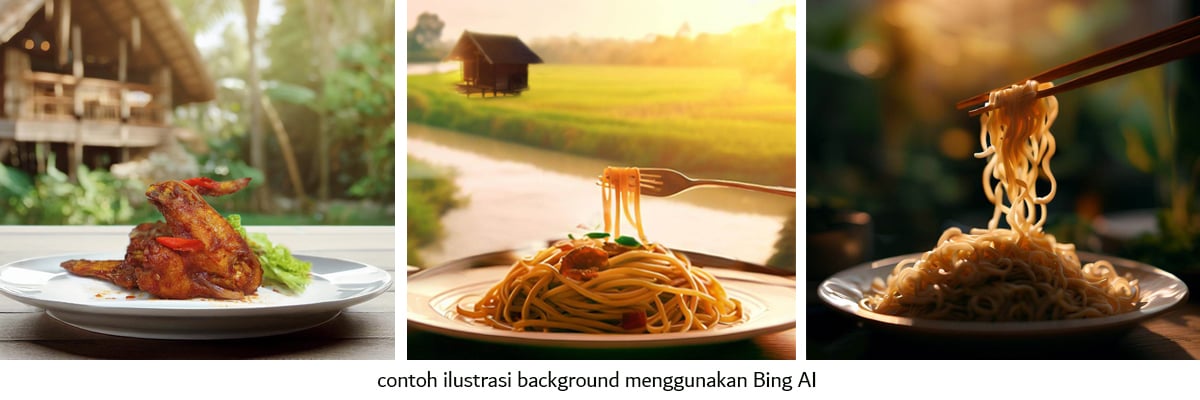 Contoh hasil karya yang dibuat dengan AI text to image