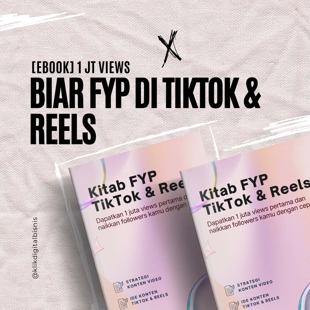 image for Konten TikTok & Reels Bisa FYP dan Tembus 1JT Viewers??? button