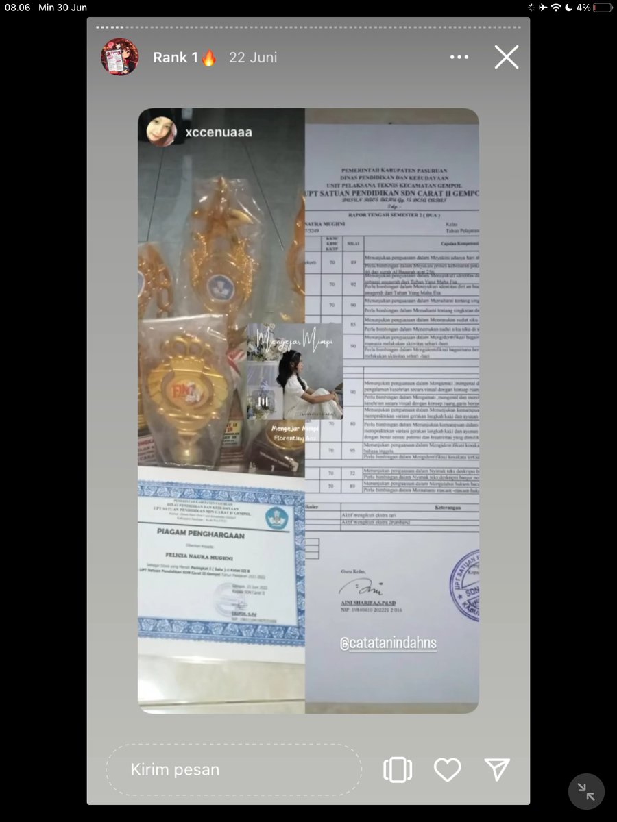 Image for FOTO KORBAN KECANDUAN BELAJAR PAKE "CATATAN INDAH" (GESER GAMBAR/CEK HIGHLIGHT IG CATATANINDAHNS BAGIAN "RANK 1"