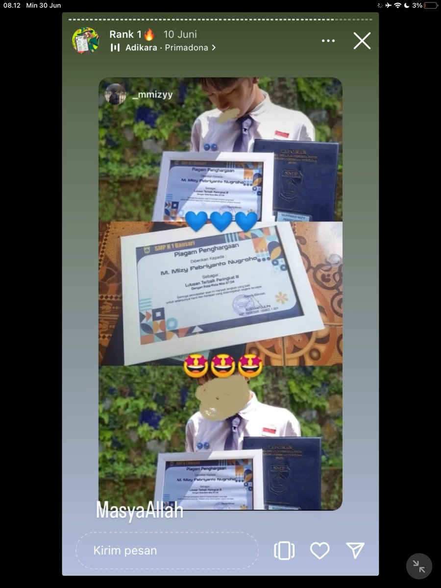 Image for FOTO KORBAN KECANDUAN BELAJAR PAKE "CATATAN INDAH" (GESER GAMBAR/CEK HIGHLIGHT IG CATATANINDAHNS BAGIAN "RANK 1"