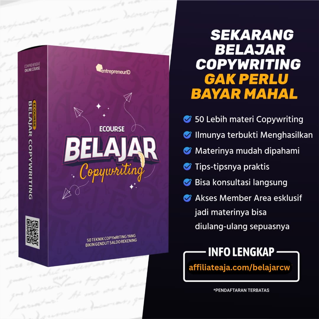 image for Ecourse Belajar Copywriting button