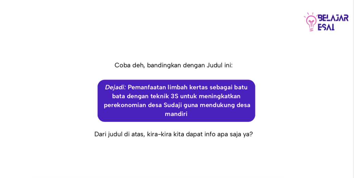 Image 2 for Preview E-Book Modul Belajar Esai Ilmiah