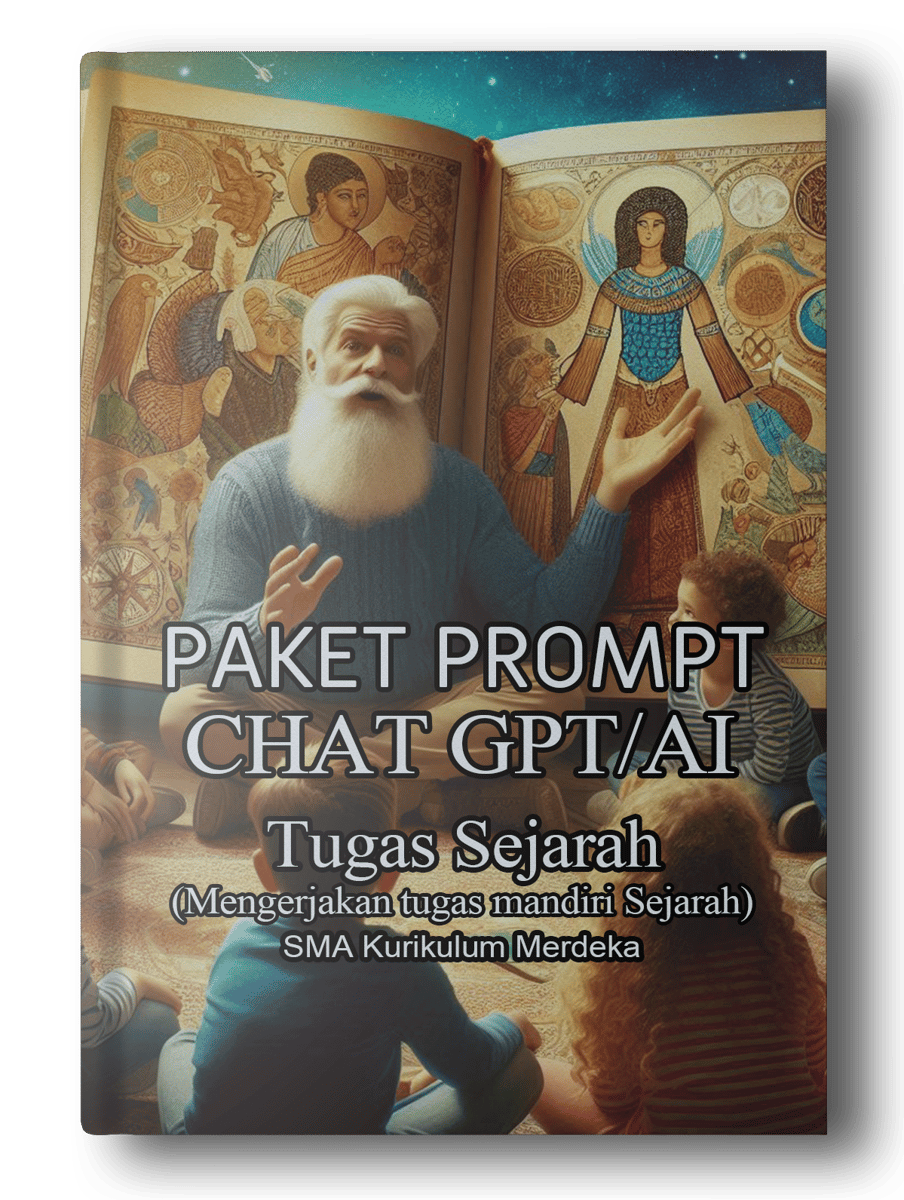 image for (XII) E-BOOK PAKET PROMPT CHAT GPT TUGAS SEJARAH SMA KURIKULUM MERDEKA KELAS 12. TUGAS SEJARAH JADI SEJARAH! button
